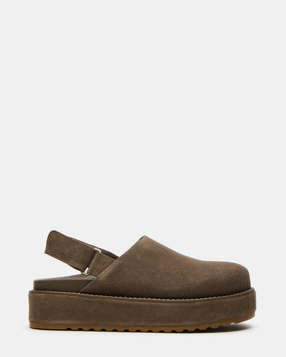 Steve Madden MELLOW Grey Sage Women's Slingback Platform Clog