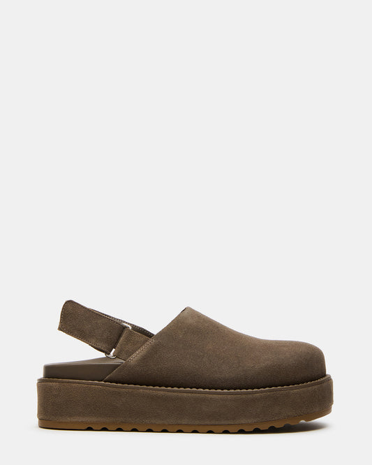 Steve Madden MELLOW Grey Sage Women's Slingback Platform Clog