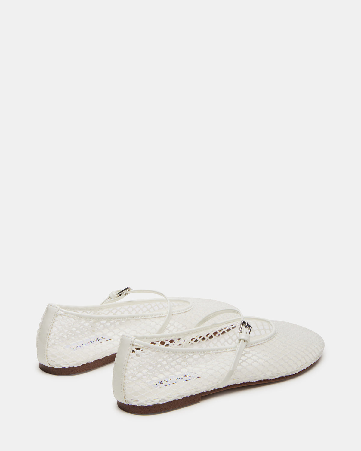 Steve Madden MAGS White Mary Jane Women's Ballet Flats
