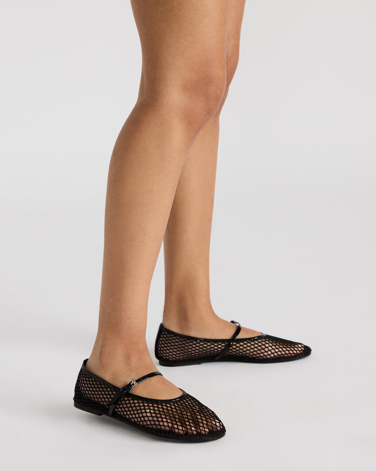 Steve Madden MAGS White Mary Jane Women's Ballet Flats