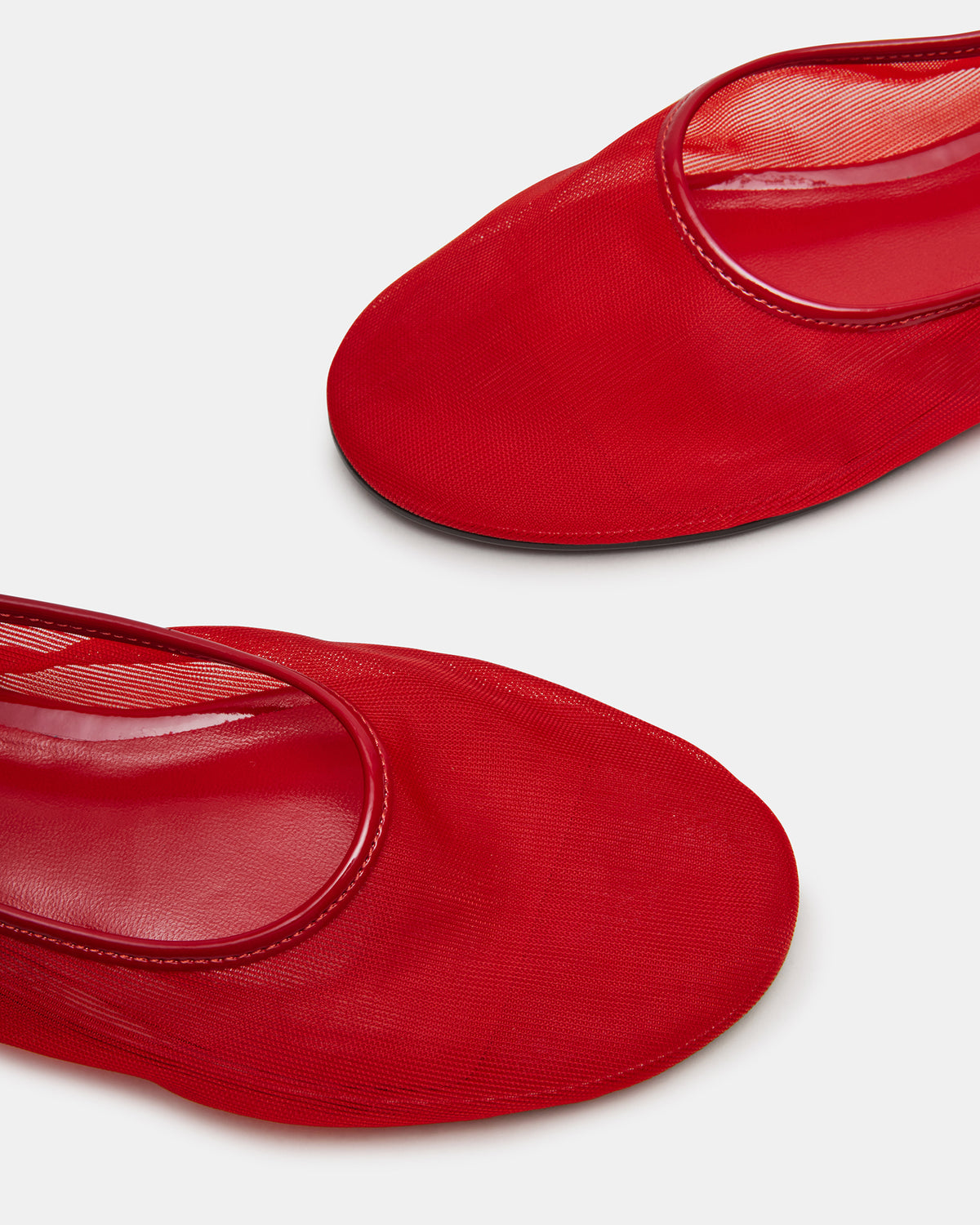 Steve Madden MEADOW Red Mesh Women's Ballet Flats
