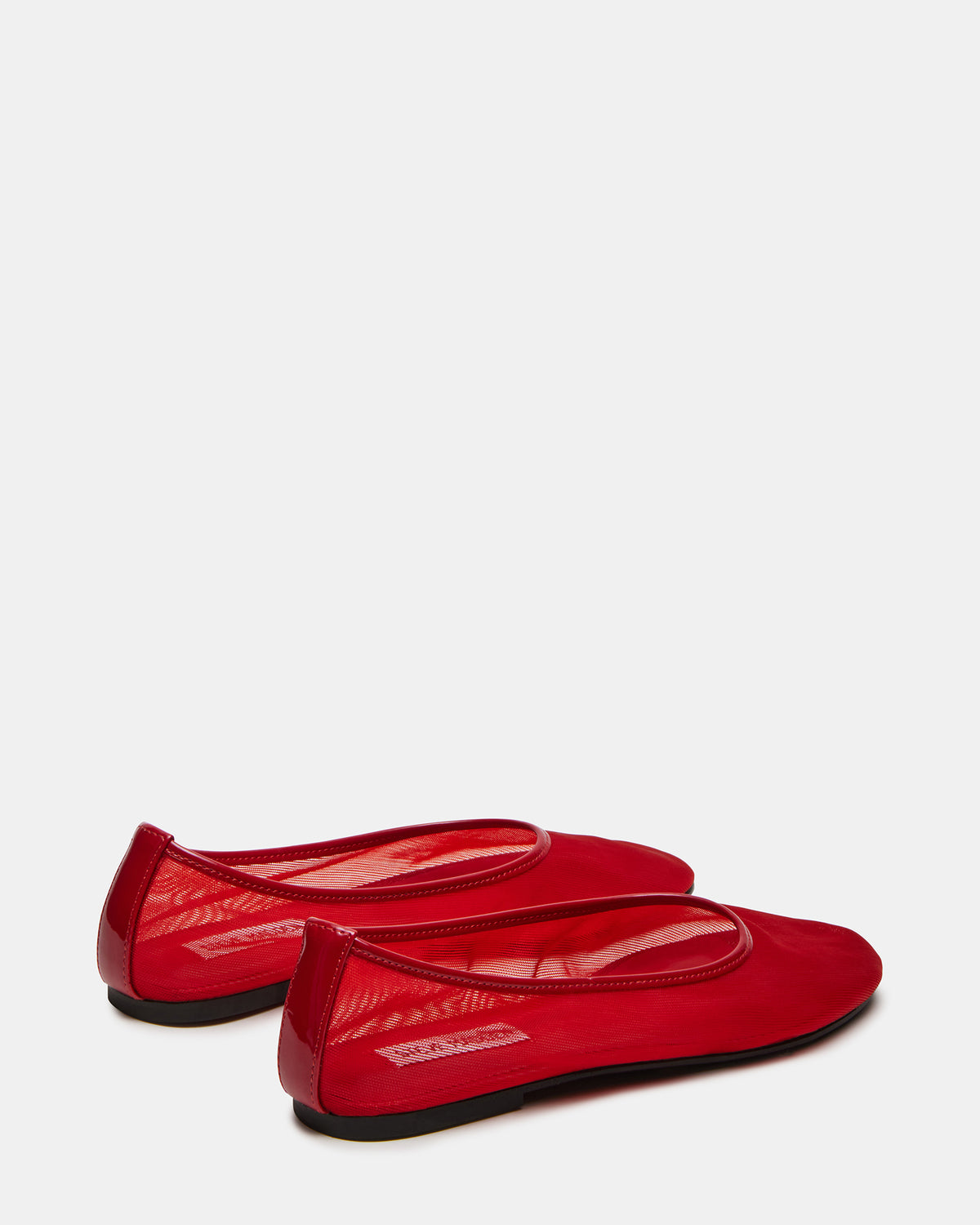 Steve Madden MEADOW Red Mesh Women's Ballet Flats