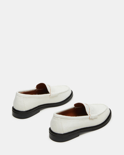 Steve Madden MADISON White Multi Women's Penny Loafer