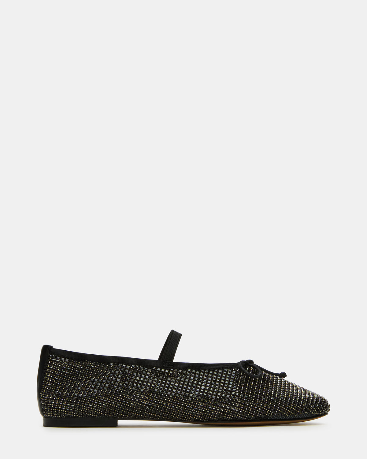 Steve Madden DELARA Rhinestones Black Multi Mary Jane Ballet Women's Flat