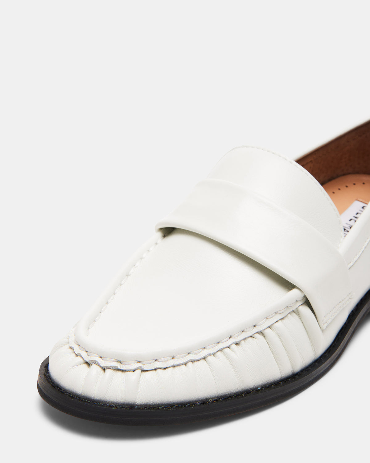 Steve Madden RIDLEY Ice Leather Tailored Loafer | Women's Loafers