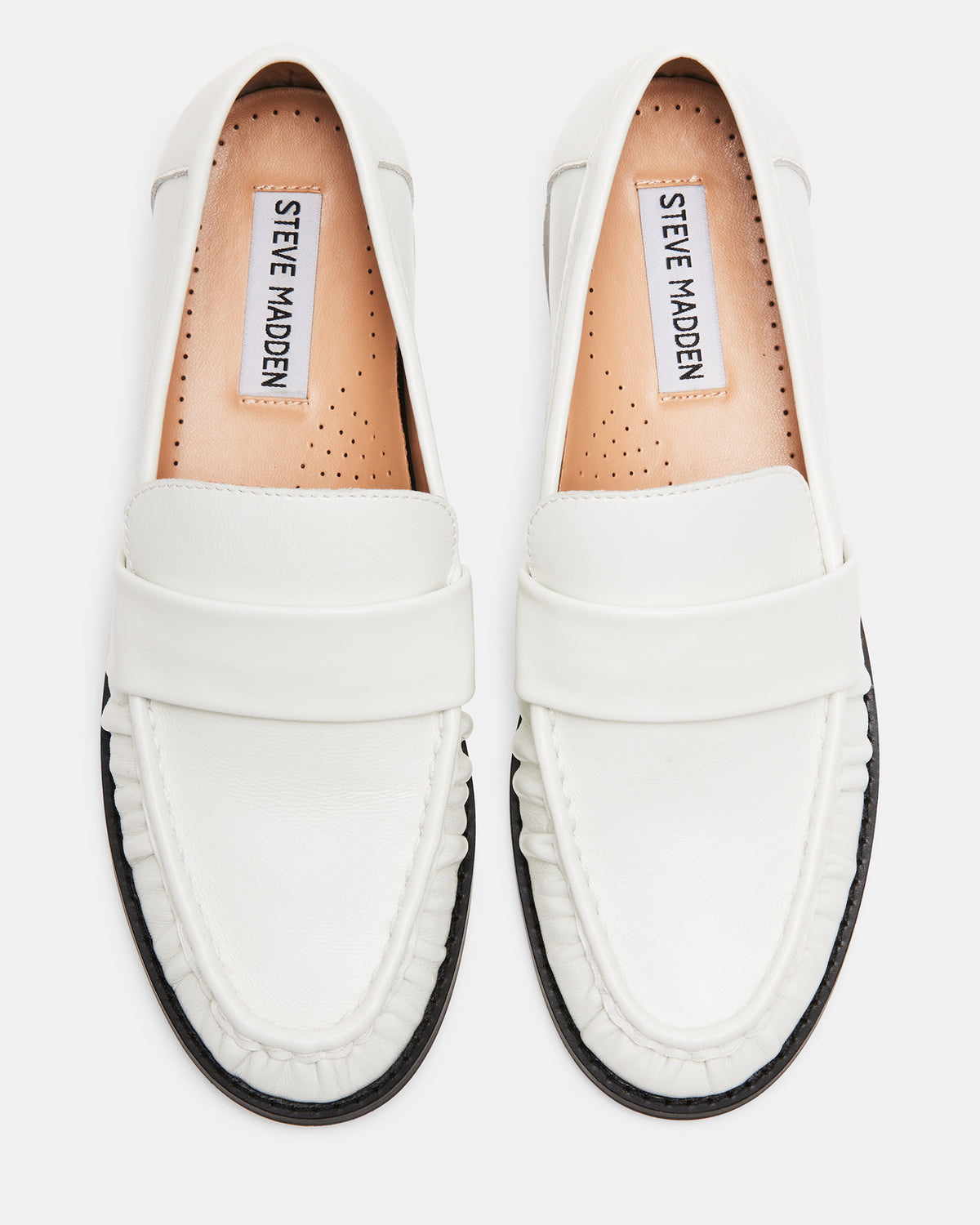 Steve Madden RIDLEY Ice Leather Tailored Loafer | Women's Loafers
