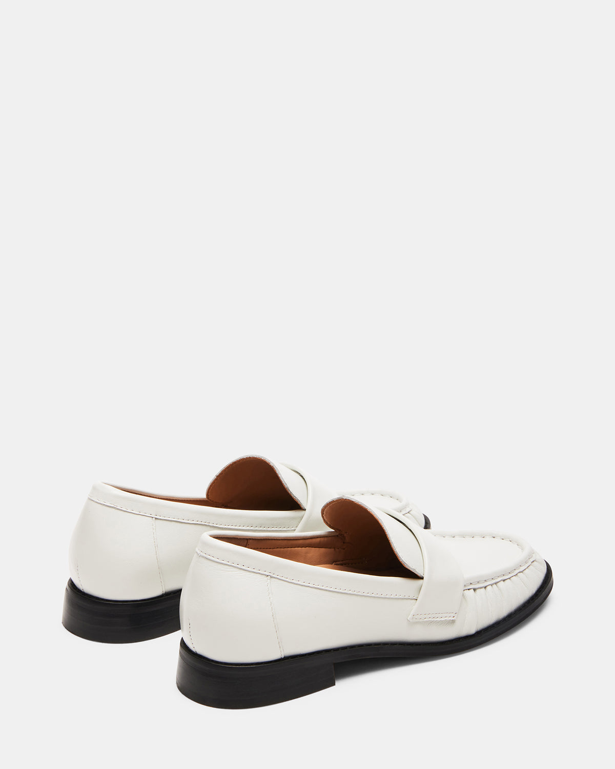 Steve Madden RIDLEY Ice Leather Tailored Loafer | Women's Loafers