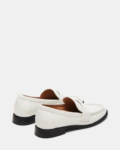 Steve Madden RIDLEY Ice Leather Tailored Loafer | Women's Loafers