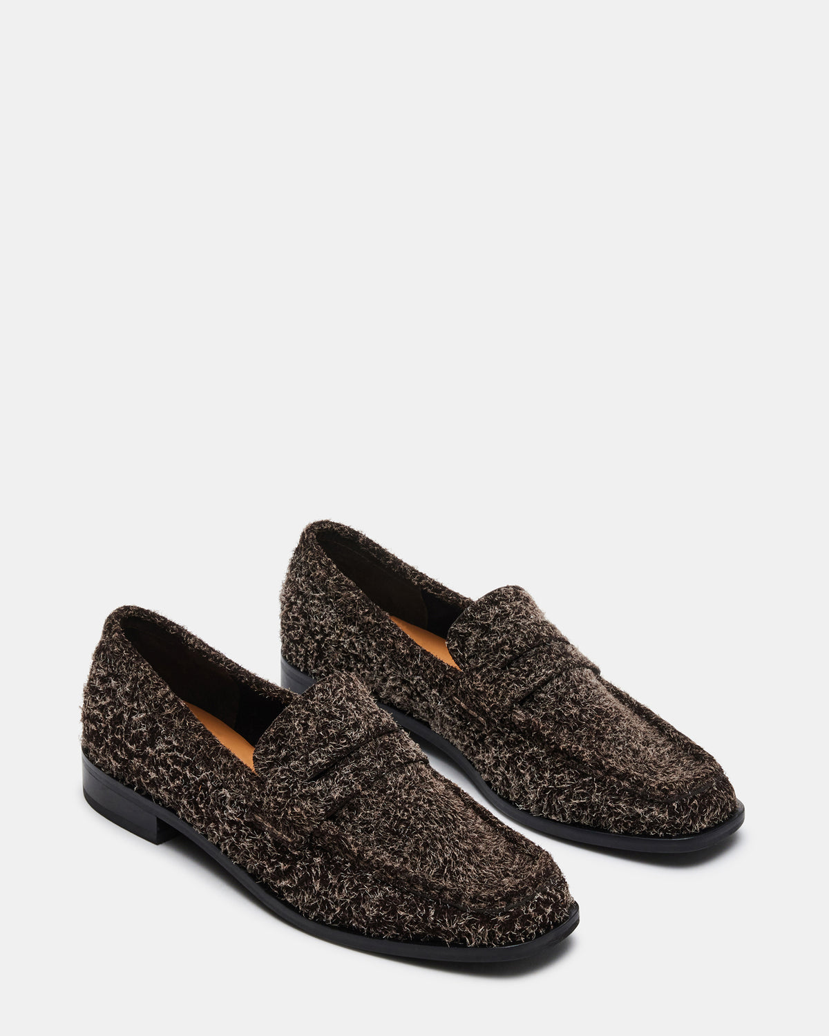 Steve Madden PARLOUR Brown Suede Square Toe Loafer | Women's Loafers