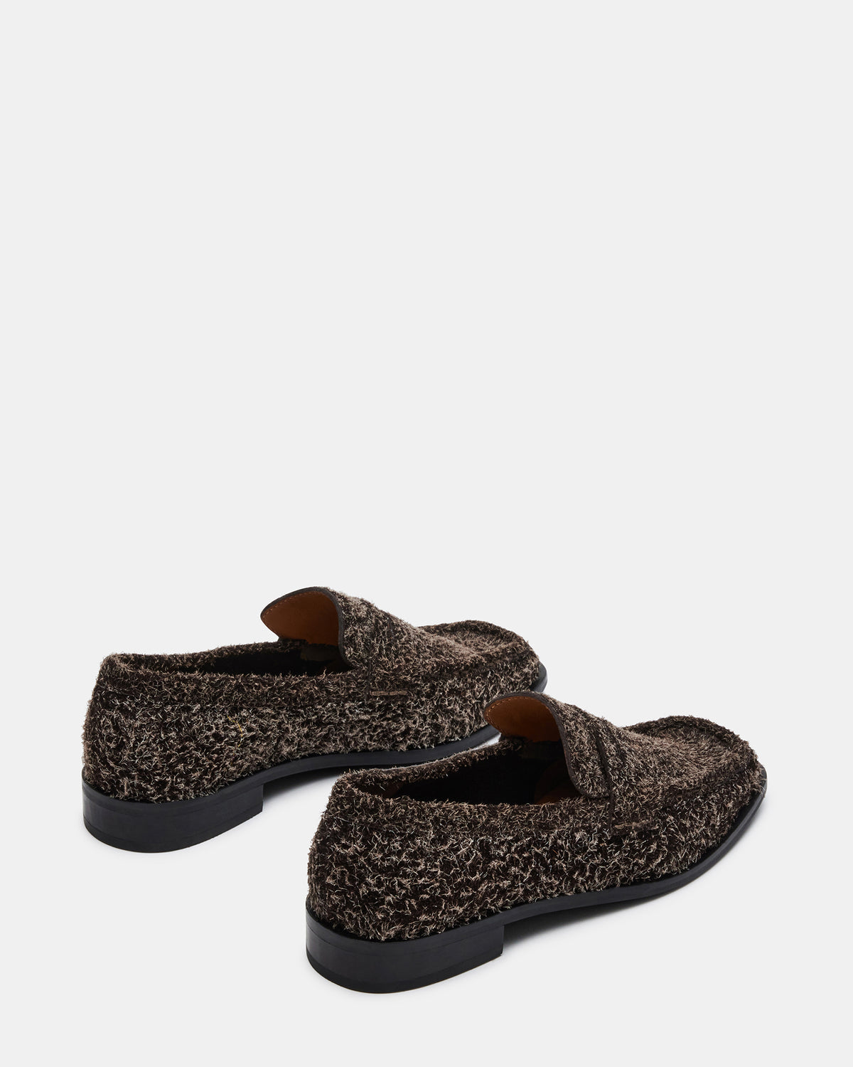 Steve Madden PARLOUR Brown Suede Square Toe Loafer | Women's Loafers