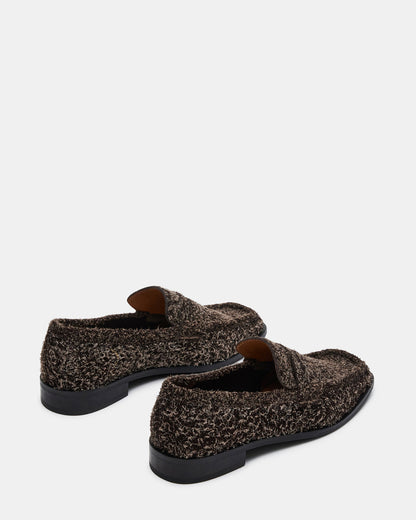 Steve Madden PARLOUR Brown Suede Square Toe Loafer | Women's Loafers
