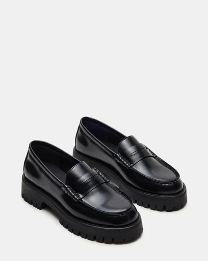 Steve Madden LANGSTEN Black Box Women's Platform Lug Loafer