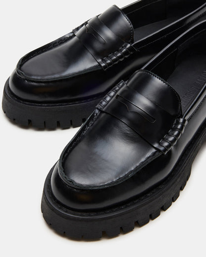 Steve Madden LANGSTEN Black Box Women's Platform Lug Loafer