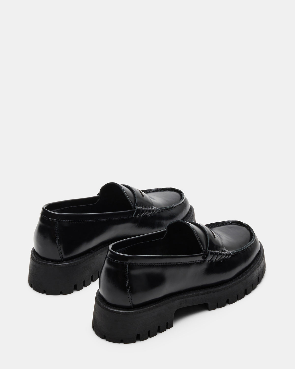 Steve Madden LANGSTEN Black Box Women's Platform Lug Loafer