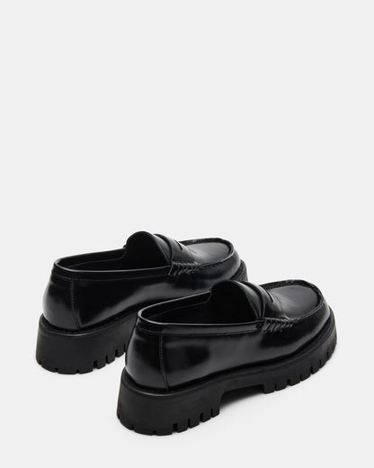 Steve Madden LANGSTEN Black Box Women's Platform Lug Loafer