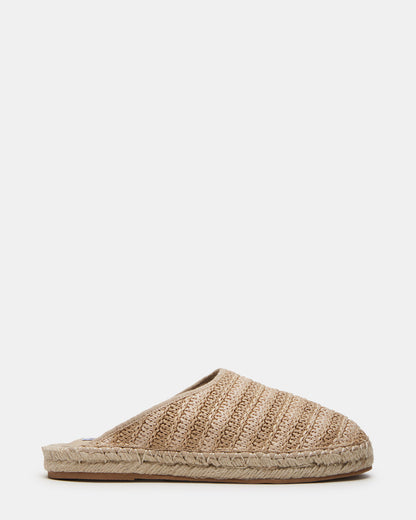 Steve Madden GILLIGAN Raffia Espadrille Mule Flat | Women's Flats
