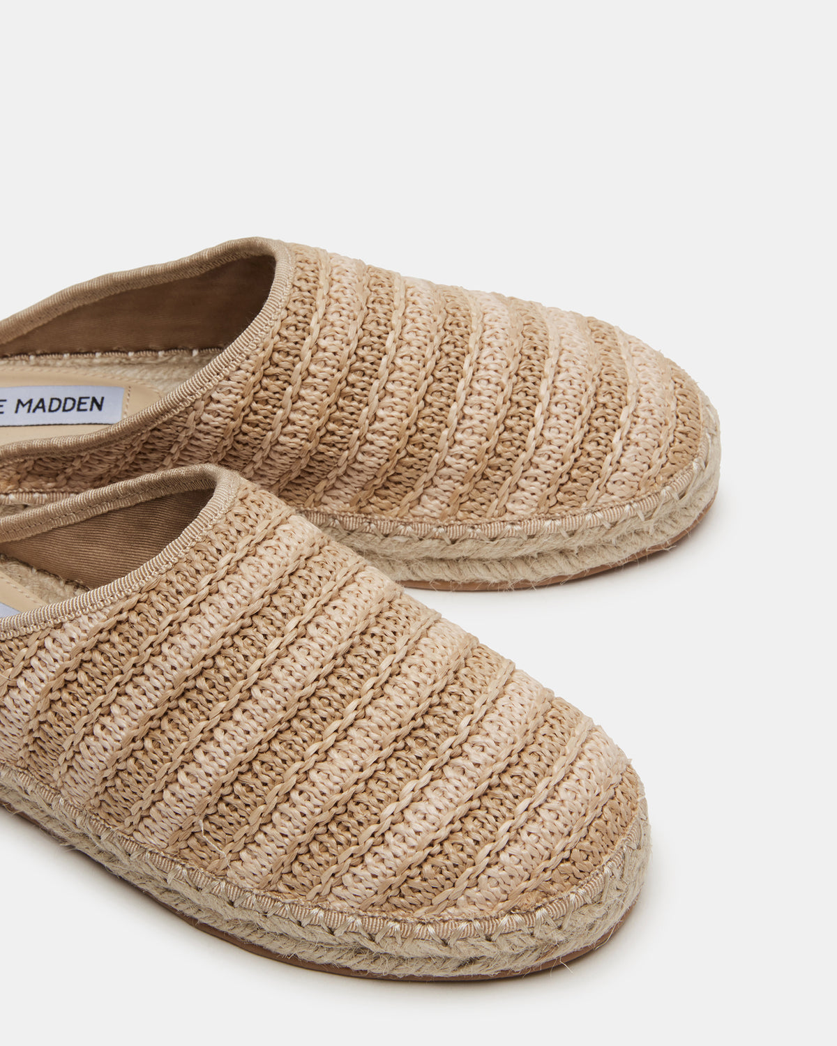 Steve Madden GILLIGAN Raffia Espadrille Mule Flat | Women's Flats