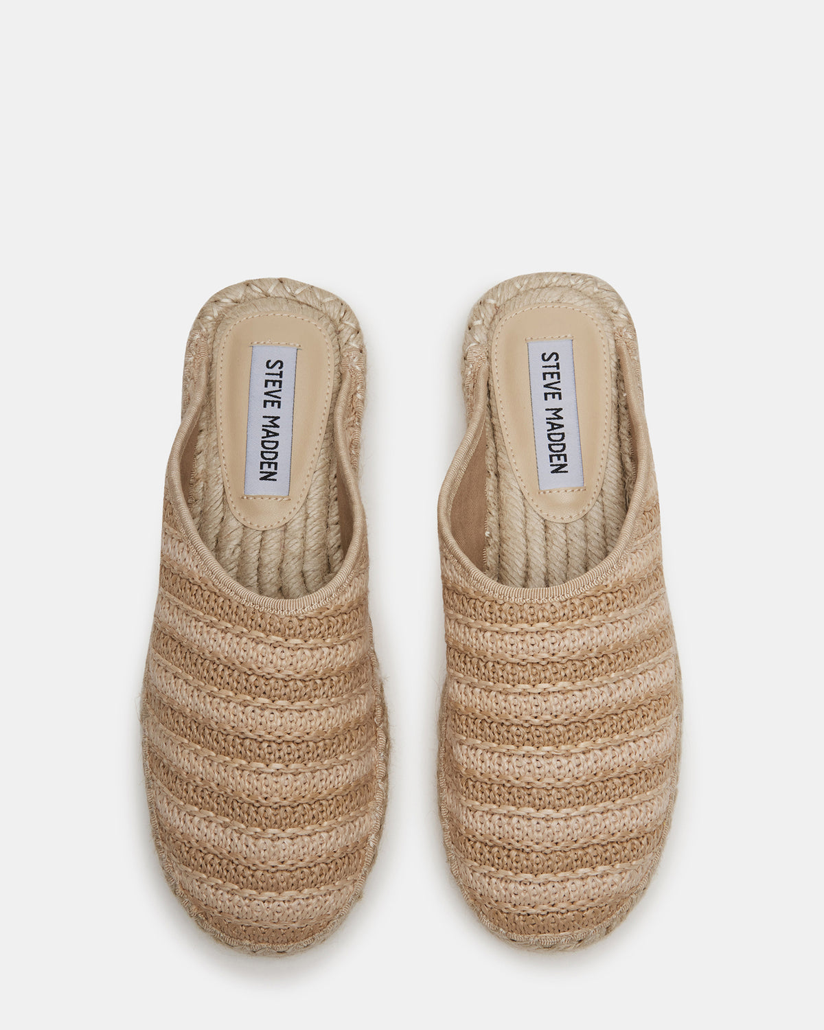 Steve Madden GILLIGAN Raffia Espadrille Mule Flat | Women's Flats