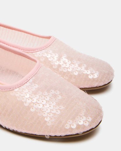 Steve Madden GARCELLE Pink Sequin Women's Ballet Flats