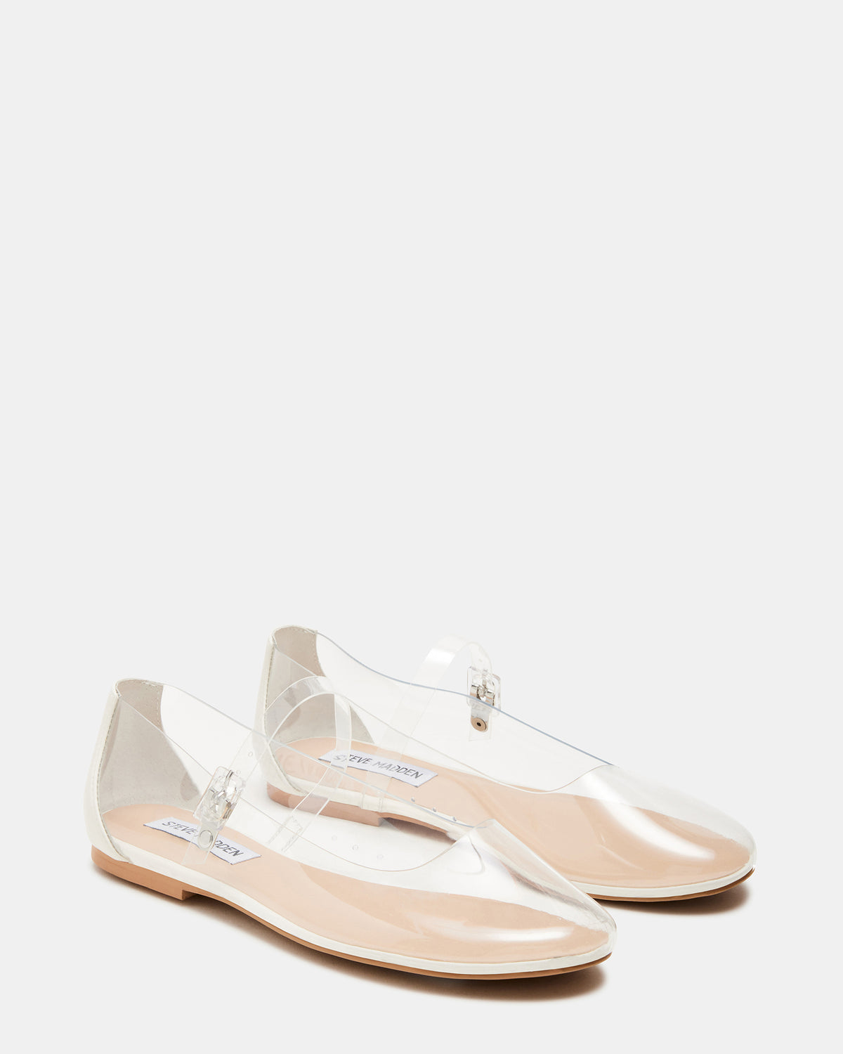 Steve Madden VINETTA Clear Mary Jane Ballet Flat | Women's Flats