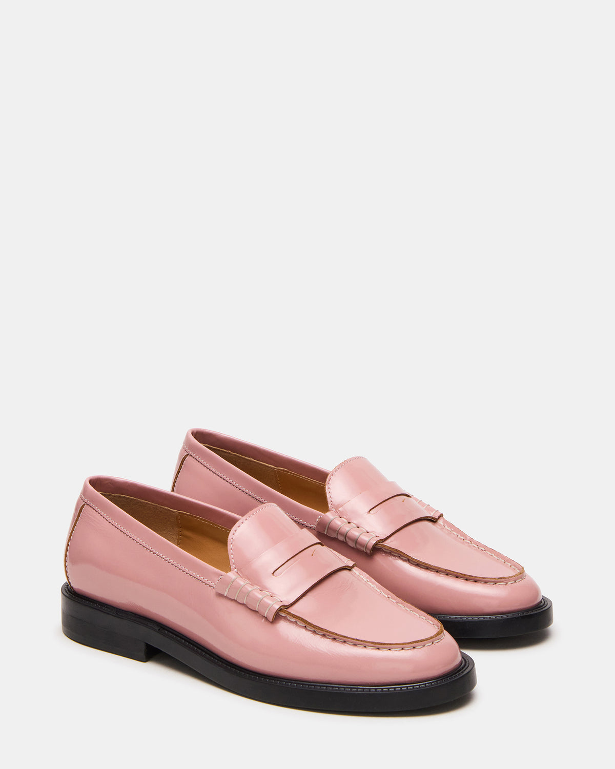 Steve Madden MADISON Light Pink Leather Women's Penny Loafer