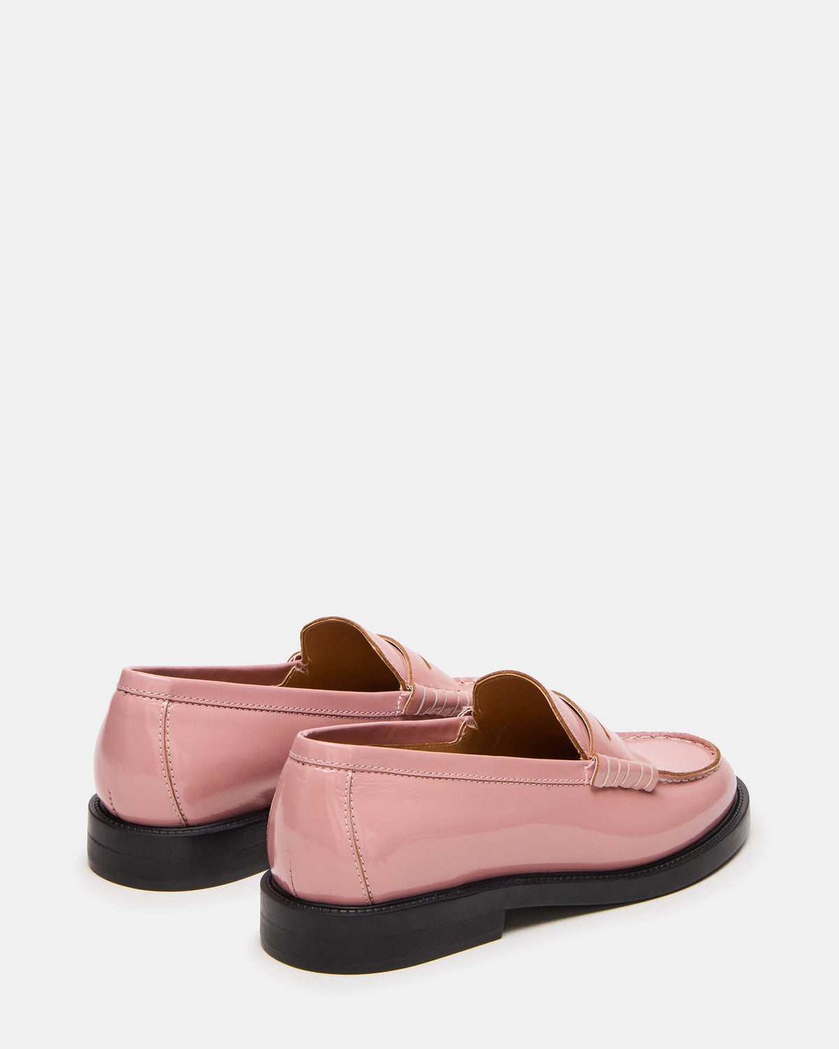 Steve Madden MADISON Light Pink Leather Women's Penny Loafer