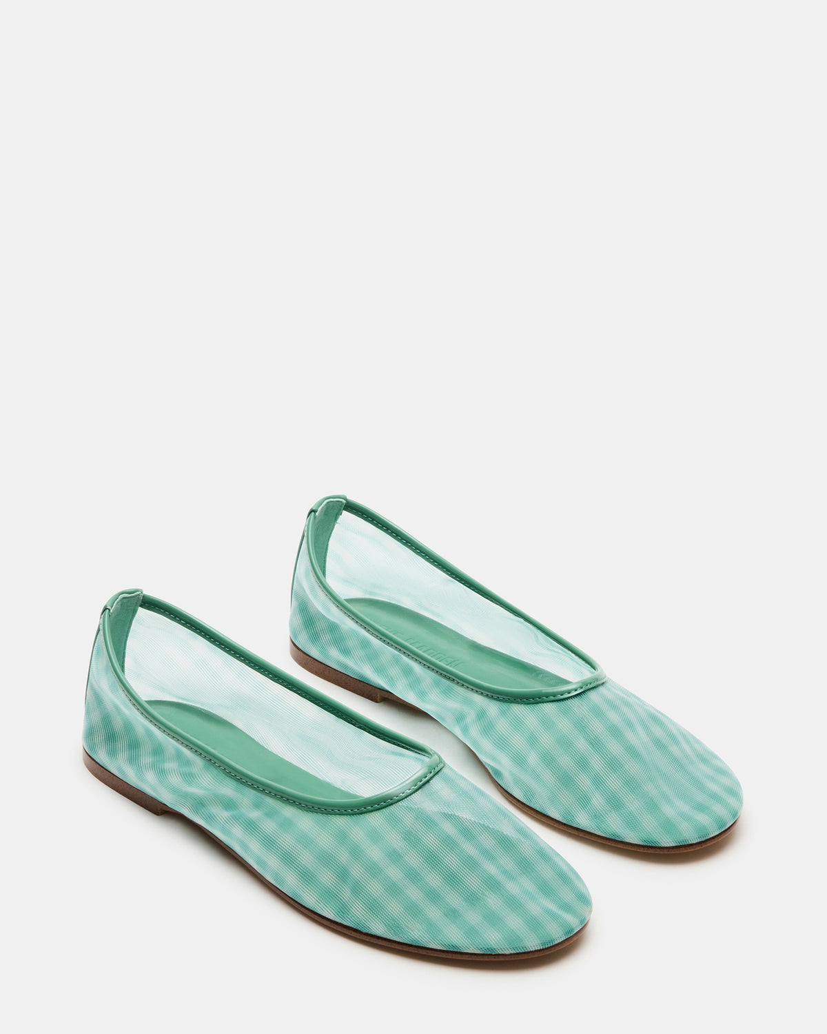 Steve Madden MEADOW Green Multi Mesh Women's Ballet Flats