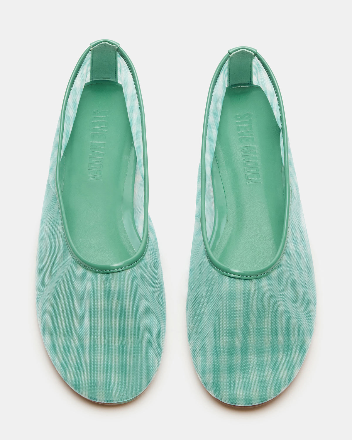 Steve Madden MEADOW Green Multi Mesh Women's Ballet Flats