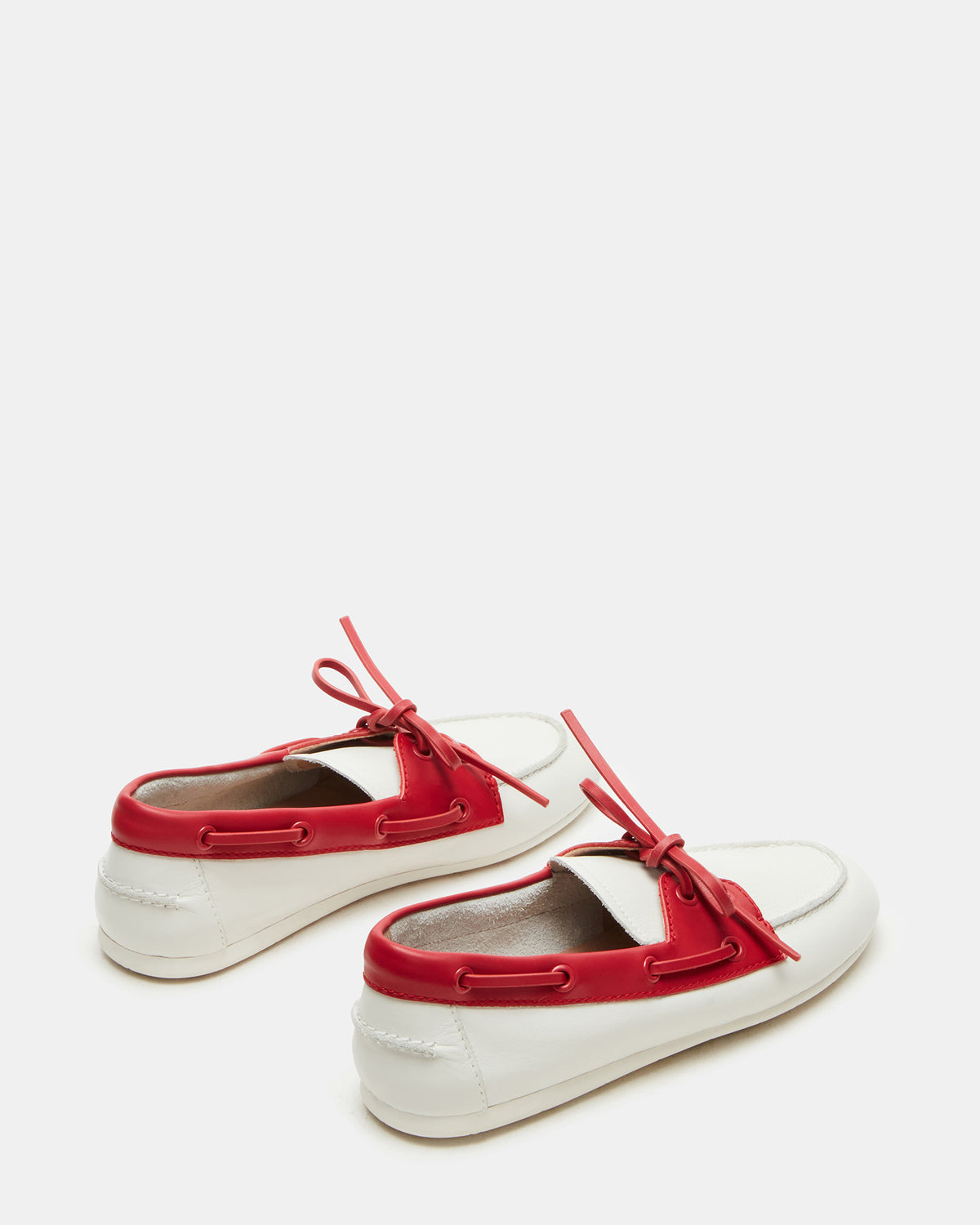 Steve Madden SAG Bone/Red Women's Boat Shoe