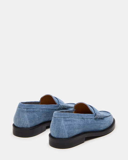 Steve Madden MADISON Denim Fabric Women's Penny Loafer