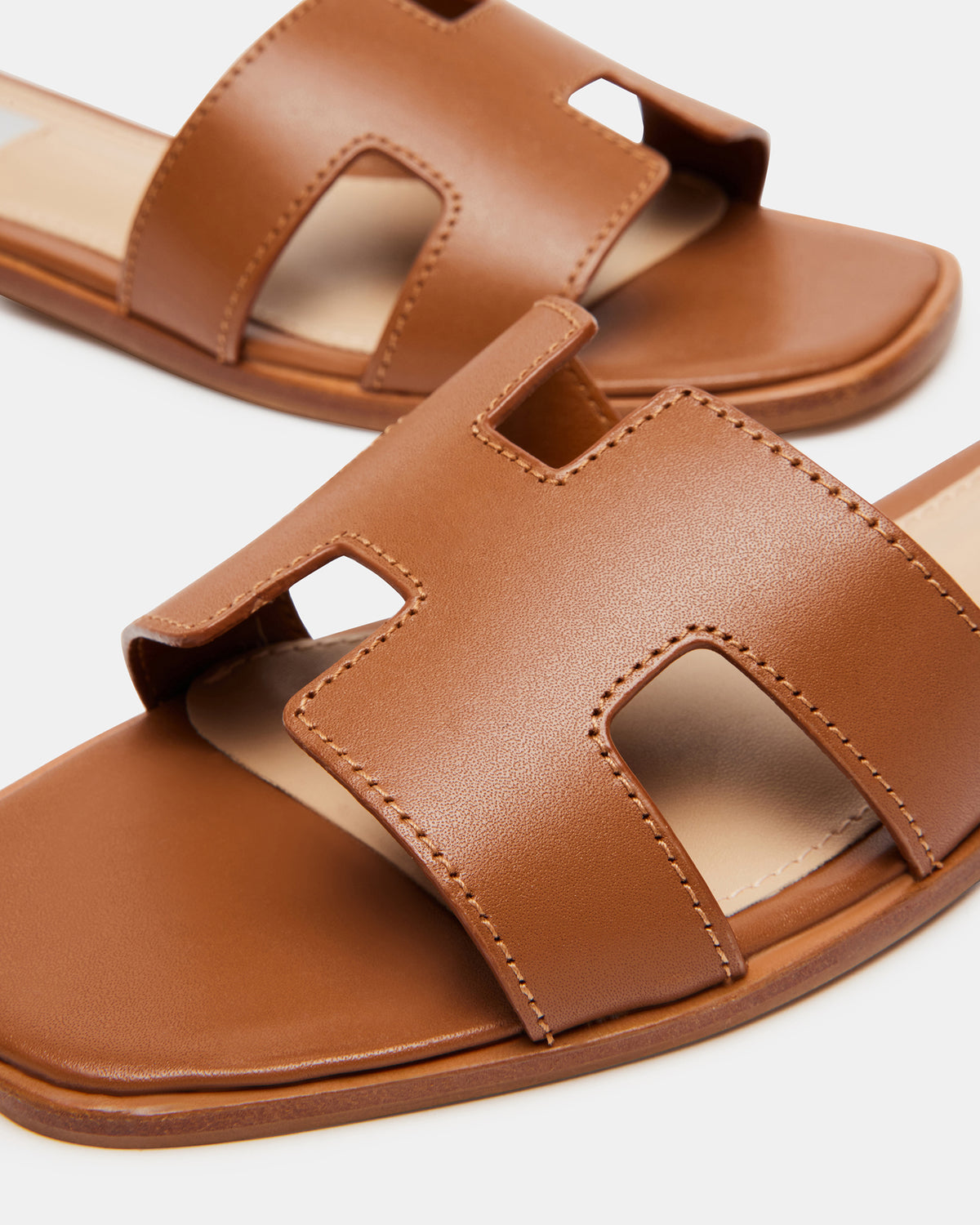 Steve Madden HADYN Cognac Leather Sandal | Women's Designer Sandals