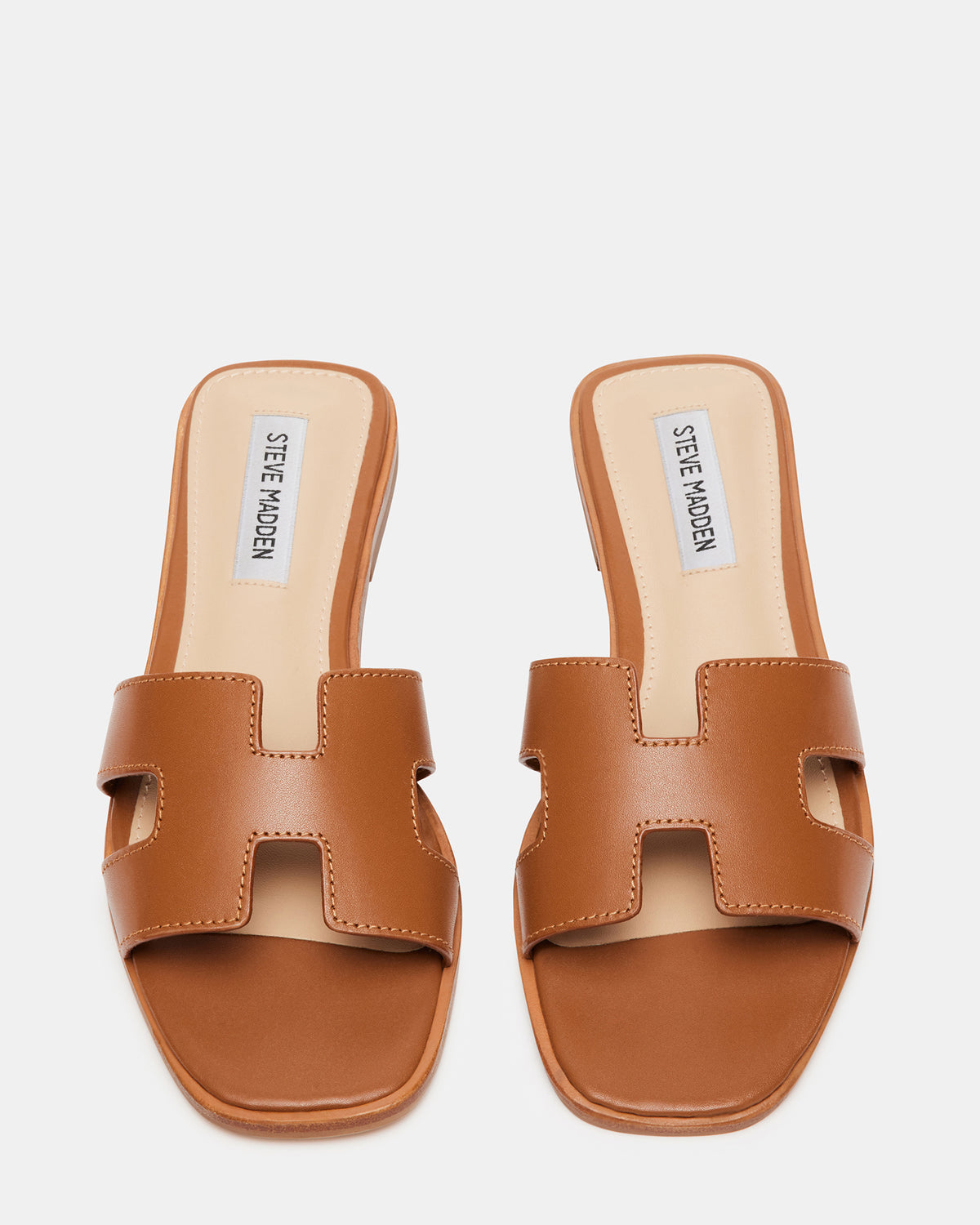 Steve Madden HADYN Cognac Leather Sandal | Women's Designer Sandals