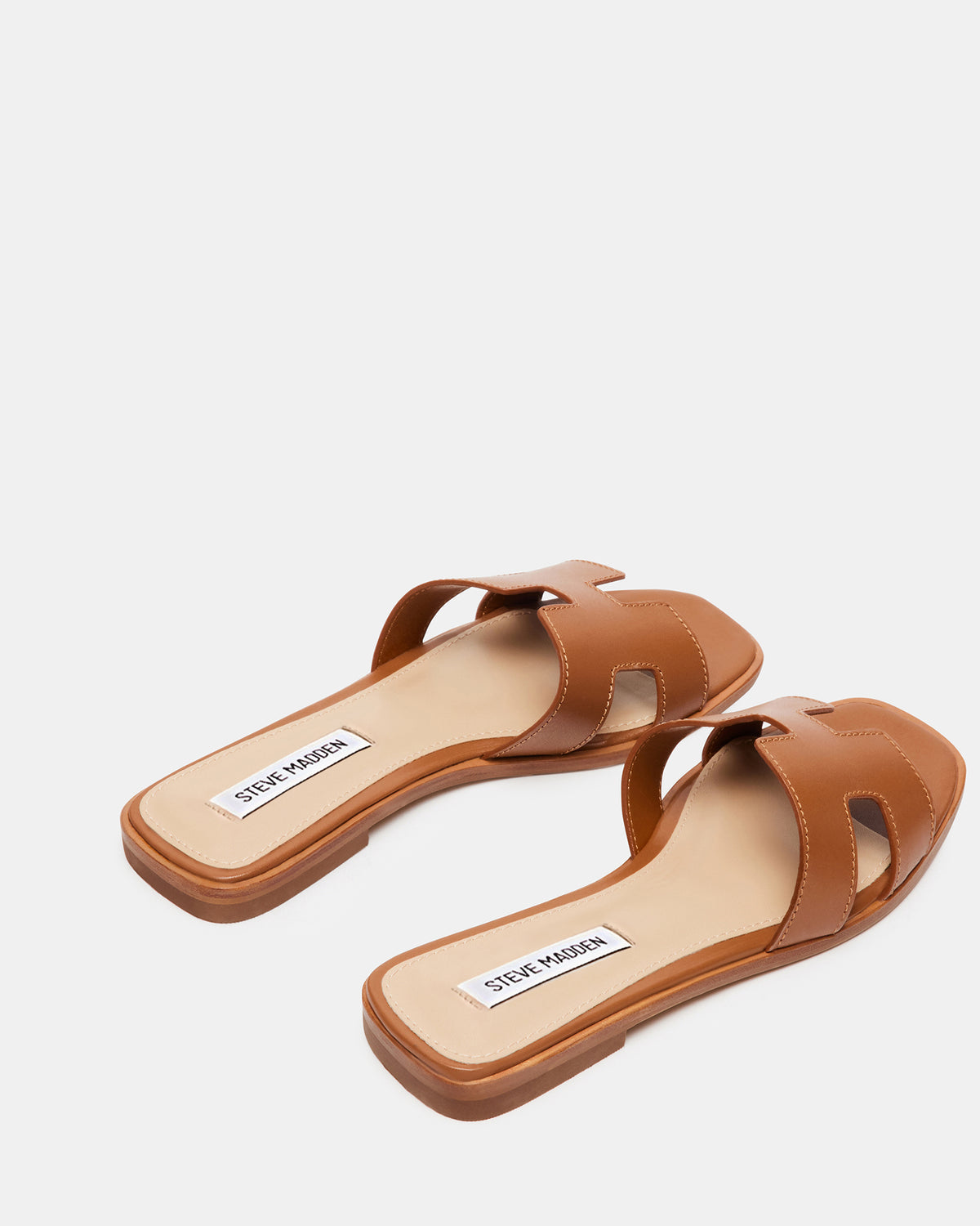 Steve Madden HADYN Cognac Leather Sandal | Women's Designer Sandals