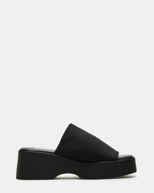 Steve Madden SLINKY30 Black Women's Platform Sandal