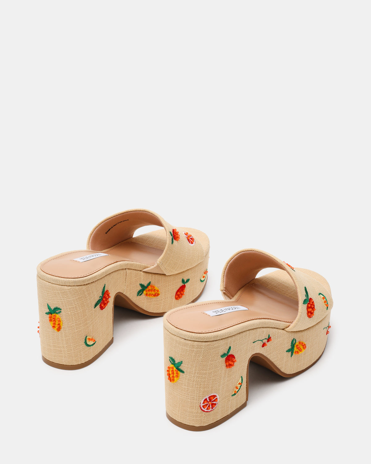 Steve Madden TRIPPY Embellished Fruit Multi Platform Mule Women's Sandal