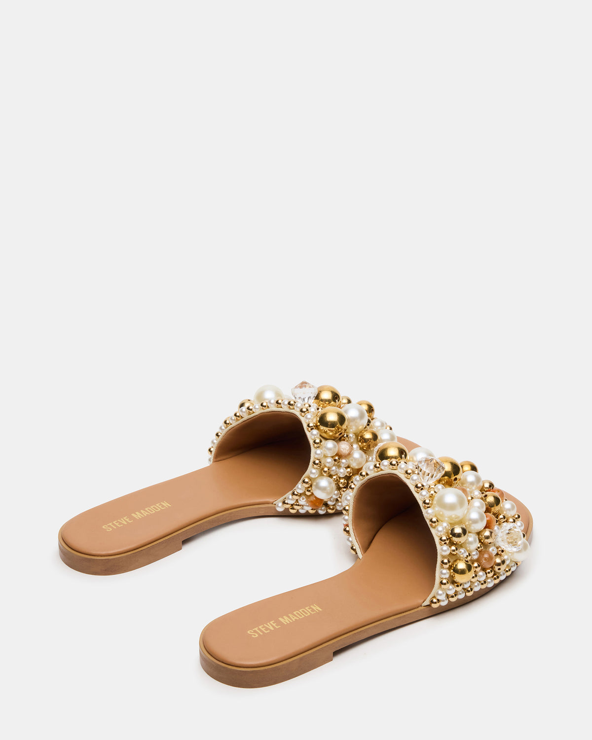 Steve Madden KLIO Coral Multi Ornament Embellished Slide Women's Sandal