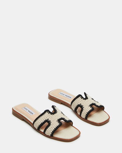 Steve Madden HADYN Cream Multi Sandal | Women's Designer Sandals
