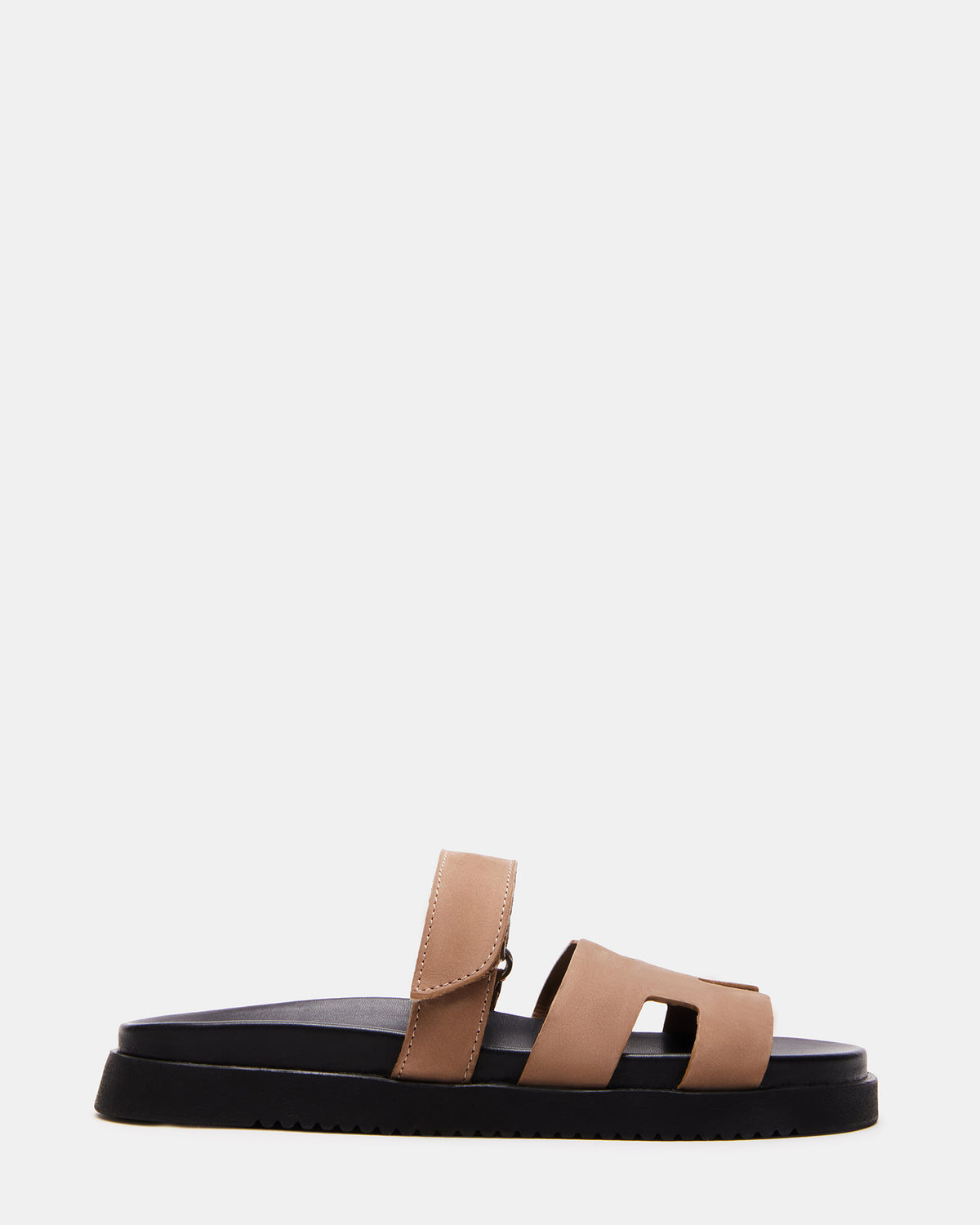 Steve Madden MAYVEN Tan Nubuck Flatform Slide Women's Sandal