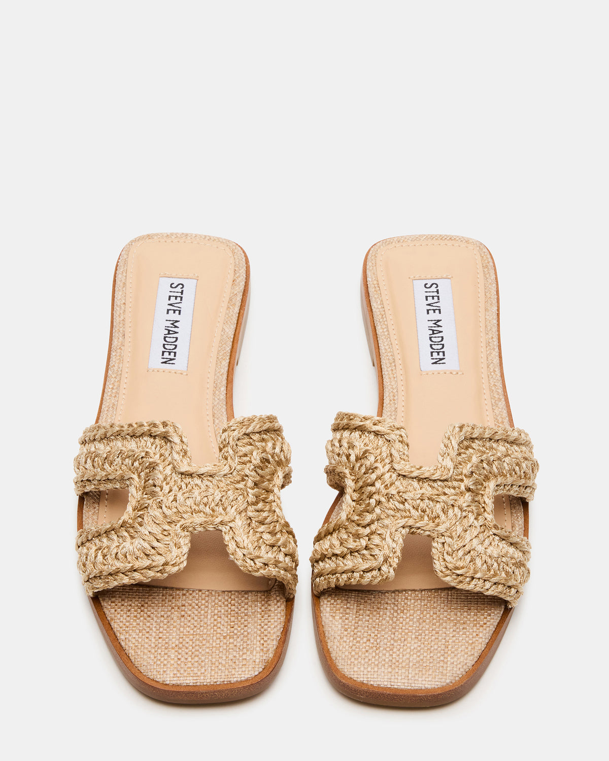 Steve Madden HADYN Crochet Raffia Women's Designer Sandal
