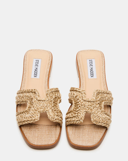 Steve Madden HADYN Crochet Raffia Women's Designer Sandal