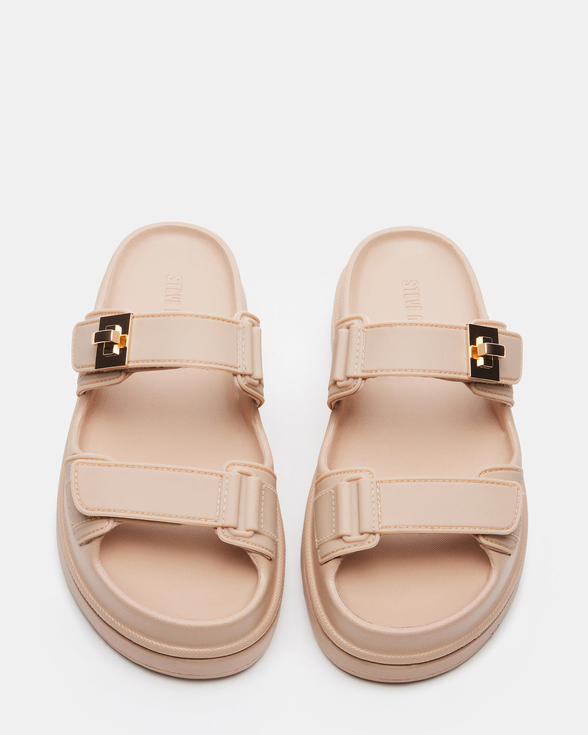 Steve Madden BIGSCHMONA JELLY Natural Women's Platform Slide Sandal