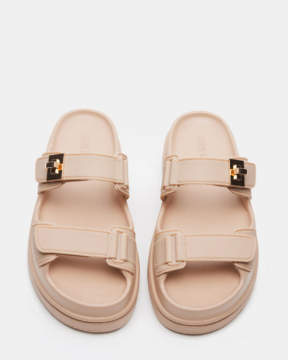 Steve Madden BIGSCHMONA JELLY Natural Women's Platform Slide Sandal