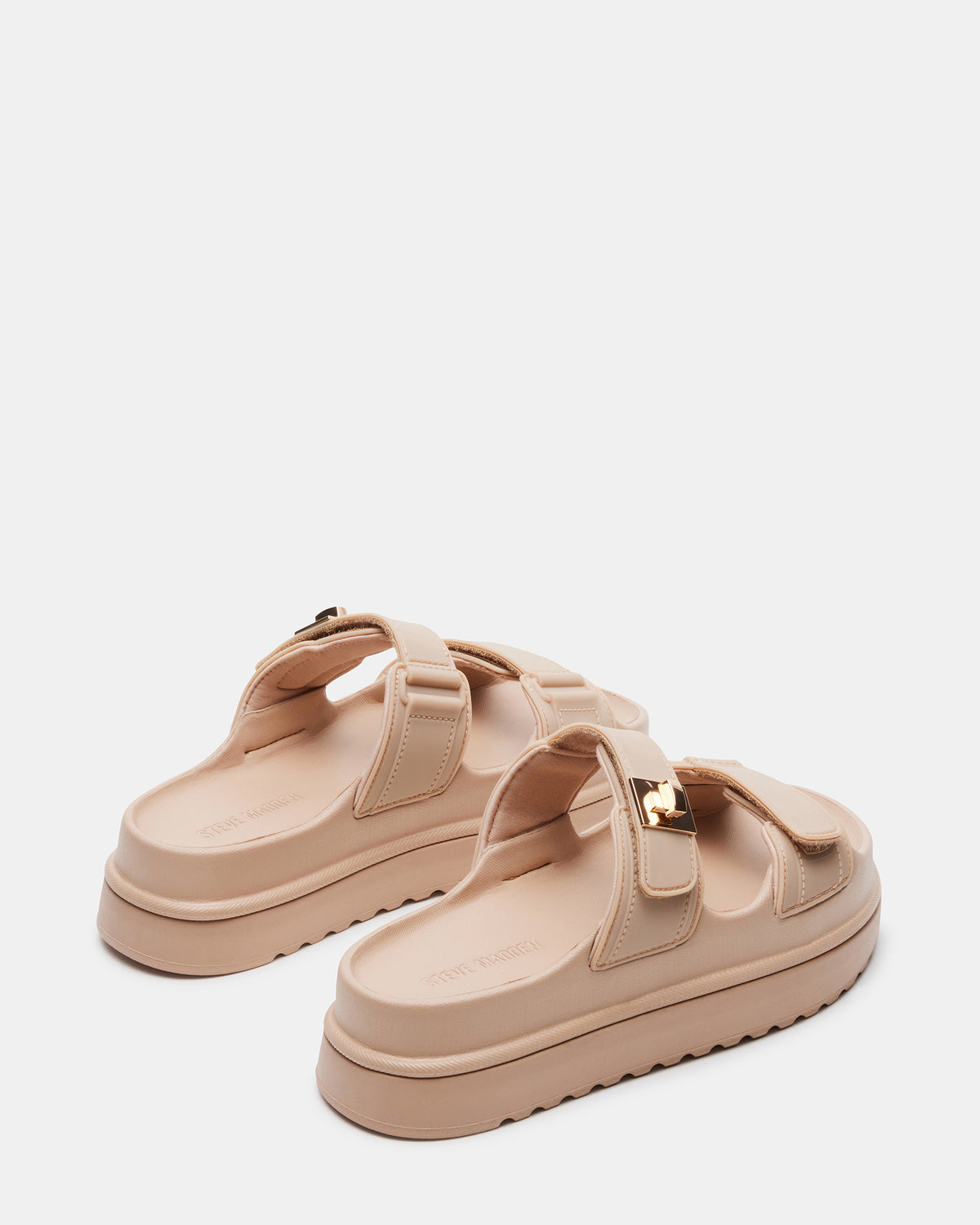 Steve Madden BIGSCHMONA JELLY Natural Women's Platform Slide Sandal