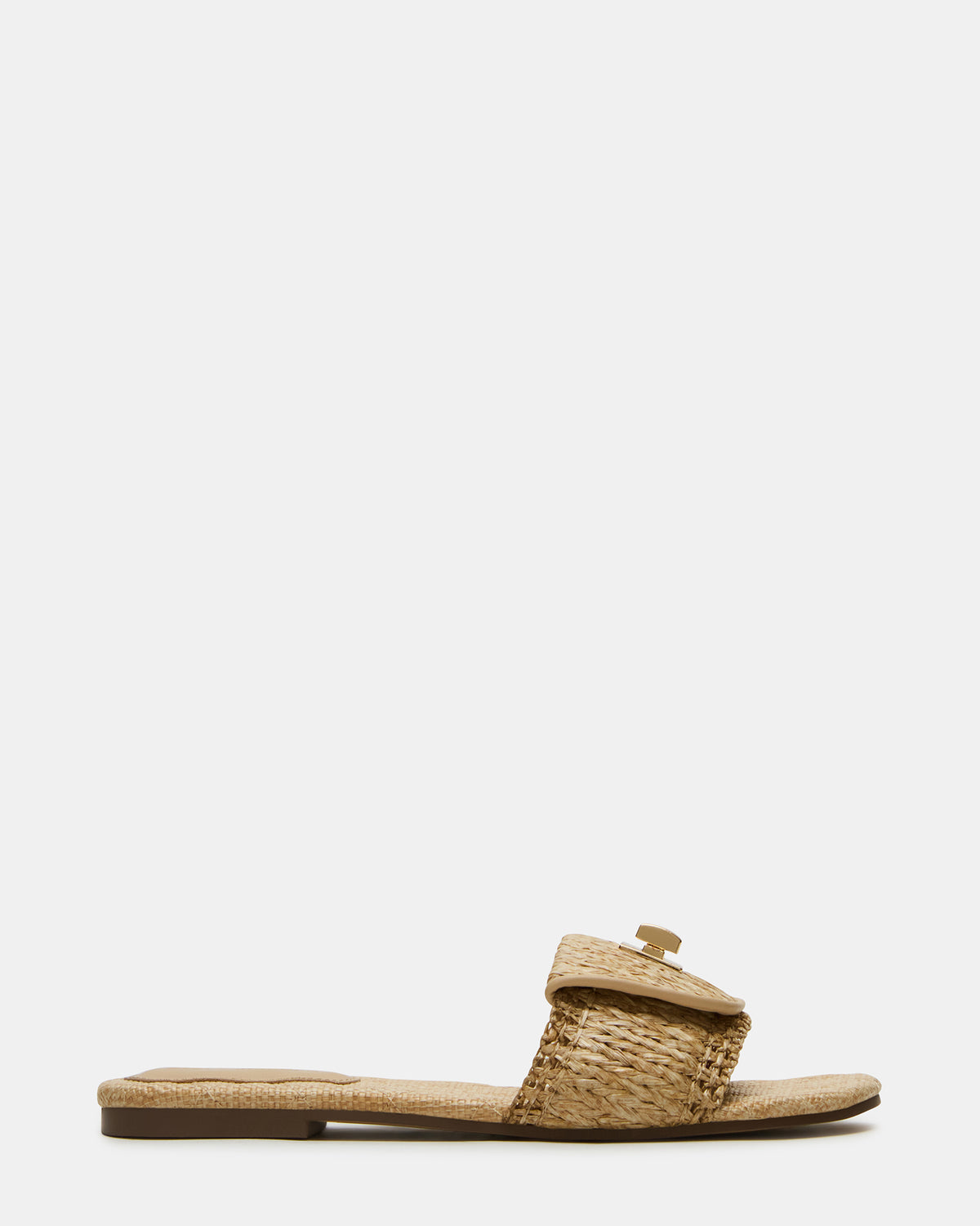 Steve Madden MORELAND Natural Raffia Slide Women's Sandal