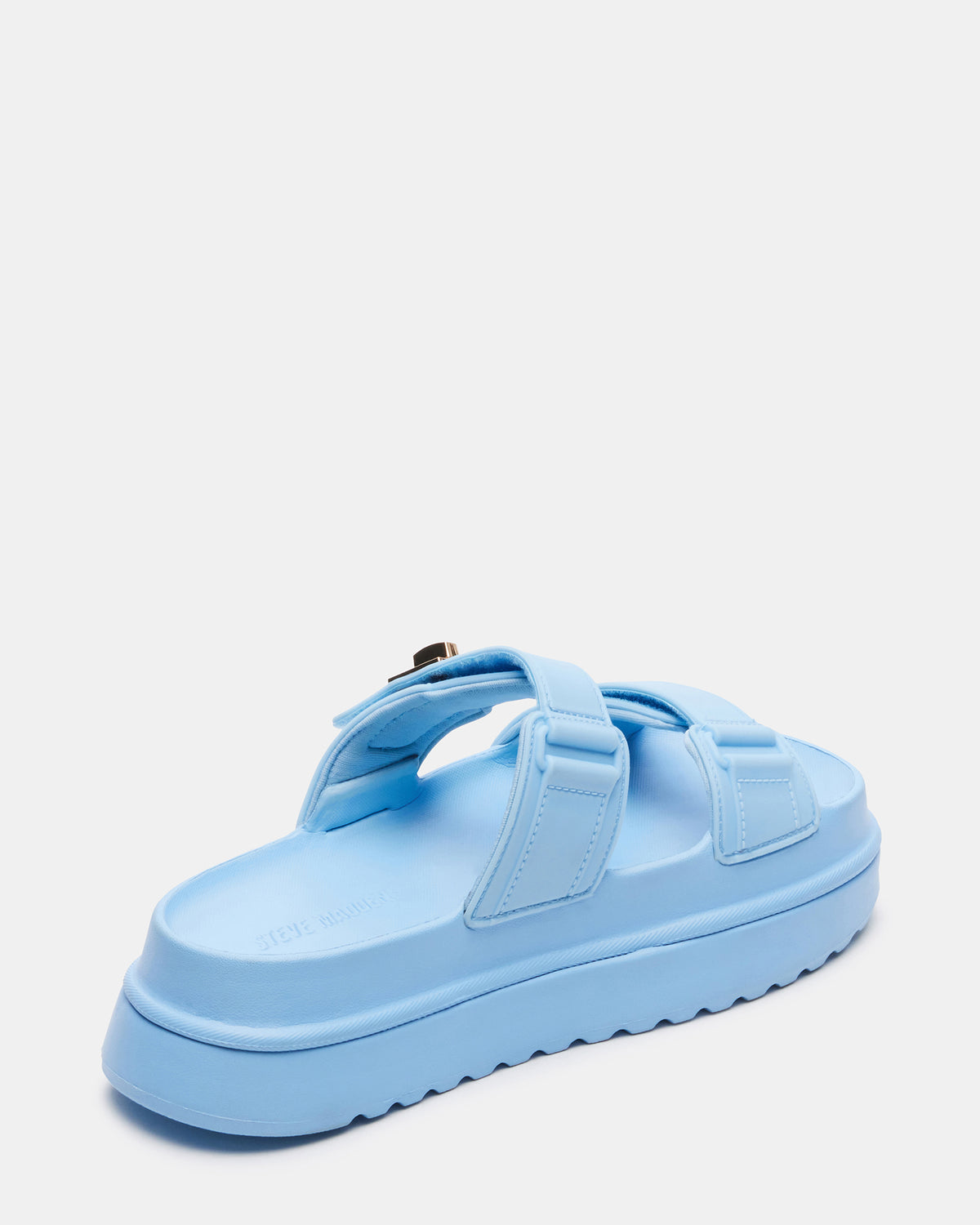 Steve Madden BIGSCHMONA JELLY Light Blue Women's Platform Slide Sandal