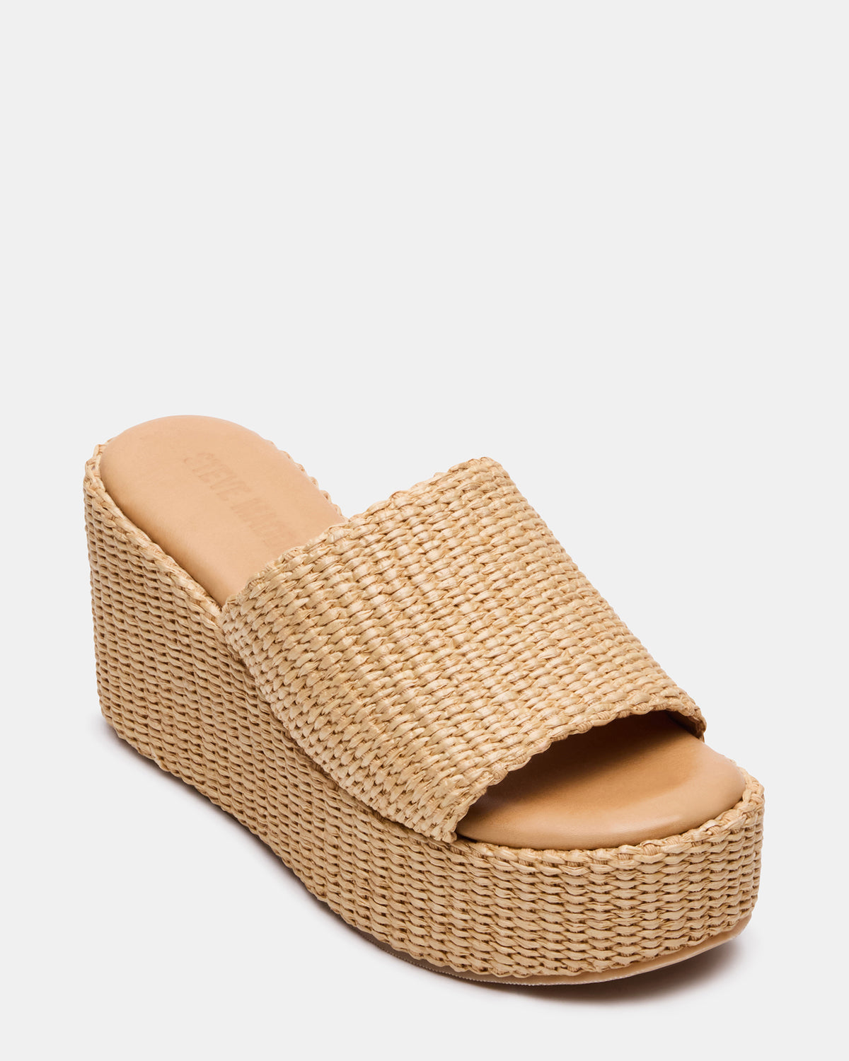 Steve Madden JETTY Raffia Platform Wedge Women's Sandal