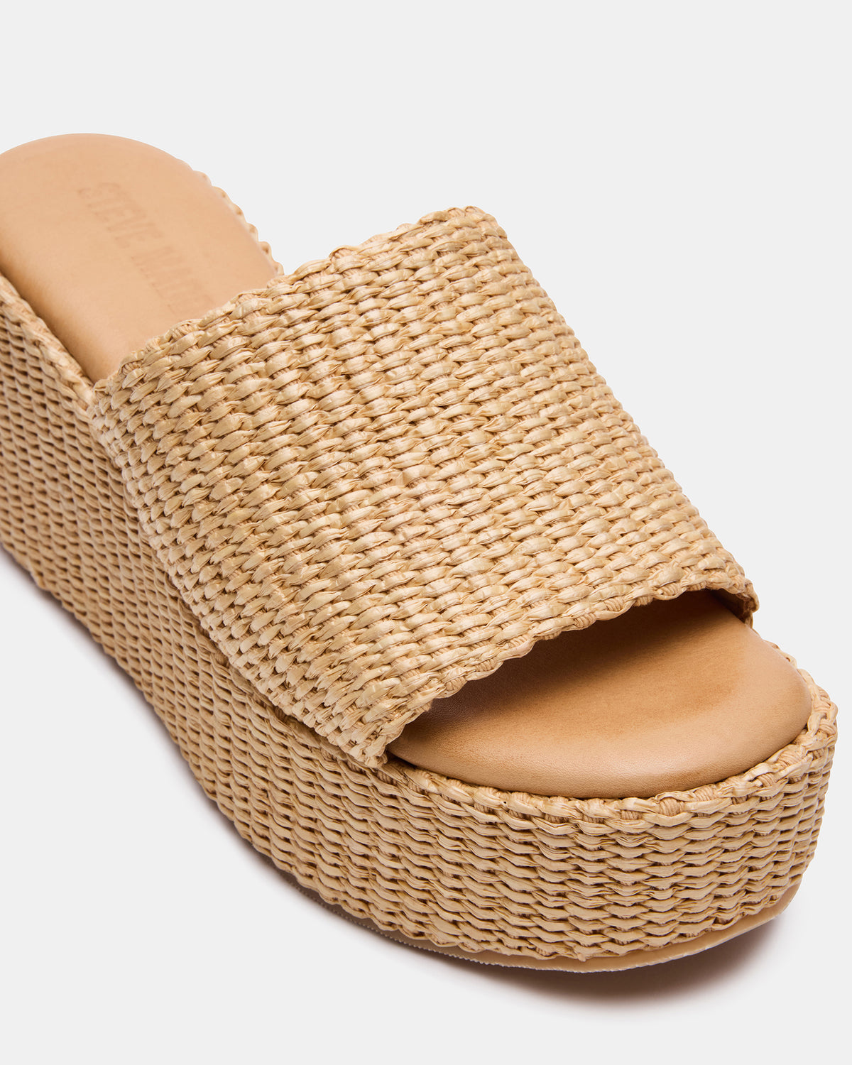 Steve Madden JETTY Raffia Platform Wedge Women's Sandal