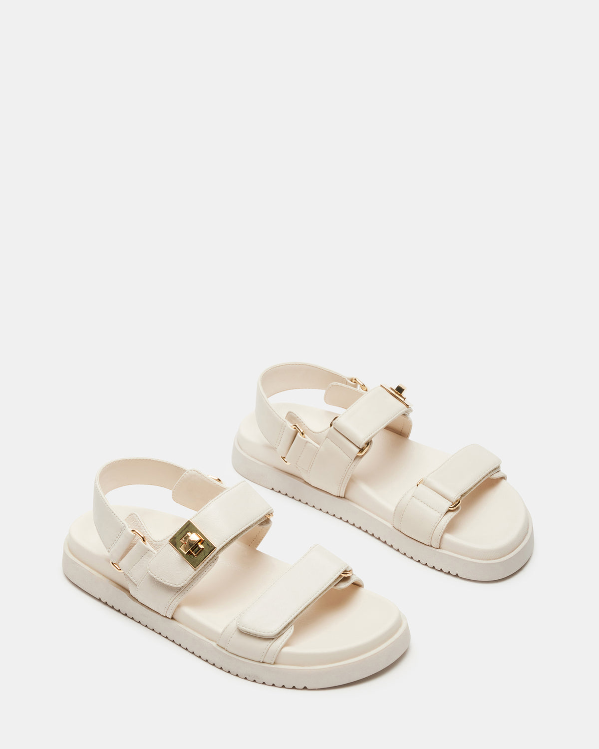 Steve Madden MONA Bone Leather Flatform Women's Sandal