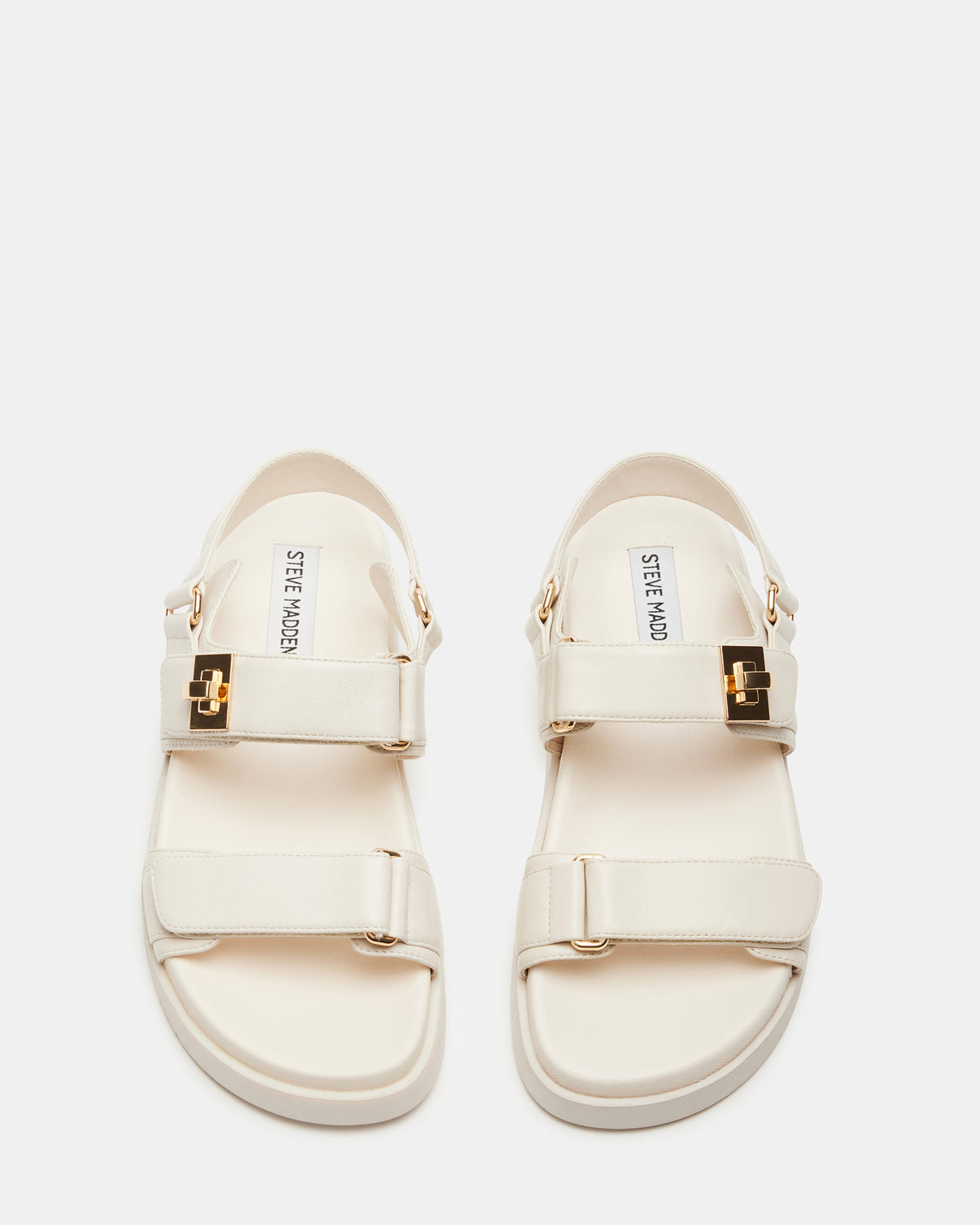 Steve Madden MONA Bone Leather Flatform Women's Sandal