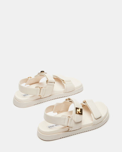 Steve Madden MONA Bone Leather Flatform Women's Sandal